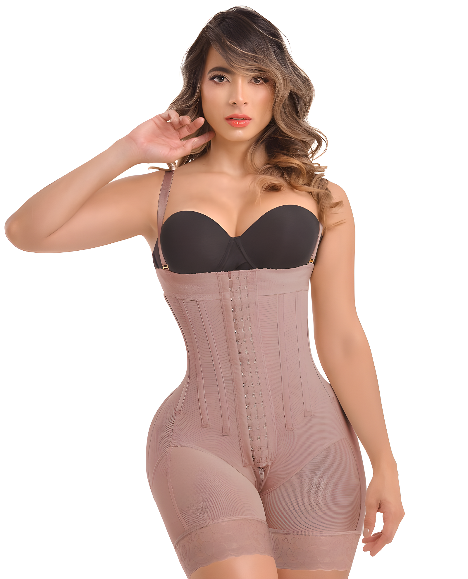 Ann Michell Bootylicius line Small Waist, Big Buttocks, Strapless. Hooks REF 1579 Strapless Jlo