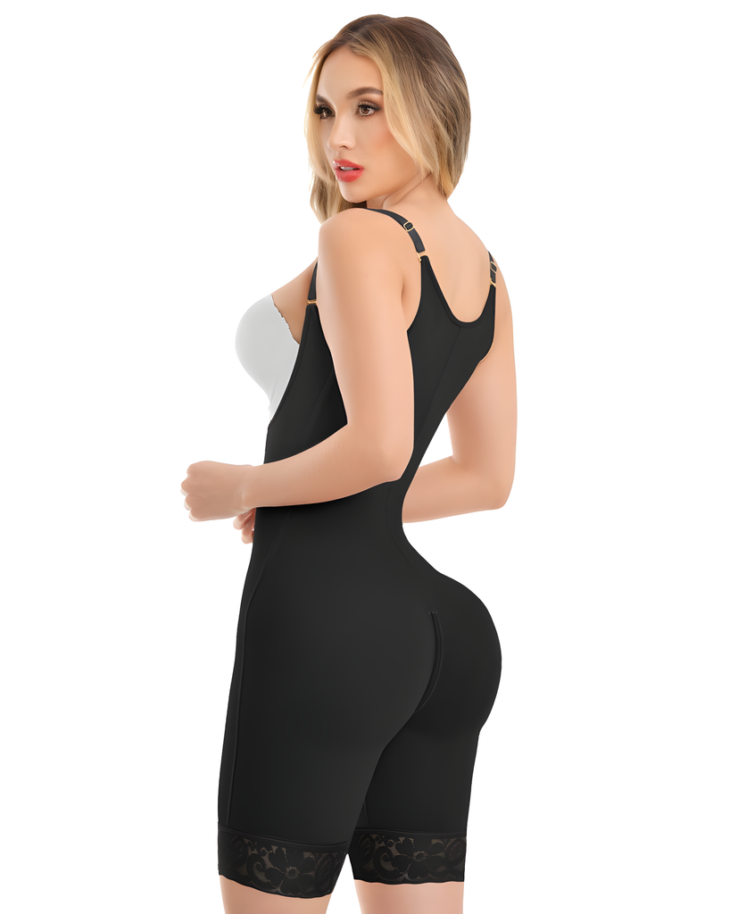 MAJA 1372 – Invisible Full Back Coverage Faja | Adjustable Straps Half-Leg Colombian Stage 3 – view 2