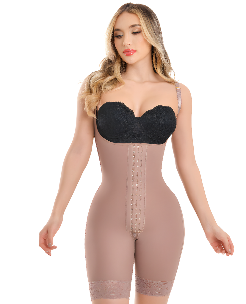 MAJA 1372 – Invisible Full Back Coverage Faja | Adjustable Straps Half-Leg Colombian Stage 3 – view 3