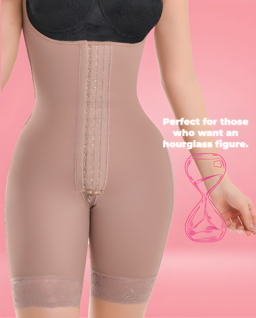MAJA 1372 – Invisible Full Back Coverage Faja | Adjustable Straps Half-Leg Colombian Stage 3 – view 5