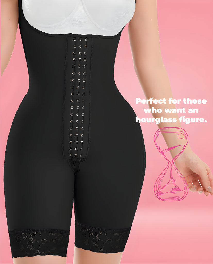 MAJA 1372 – Invisible Full Back Coverage Faja | Adjustable Straps Half-Leg Colombian Stage 3 – view 8