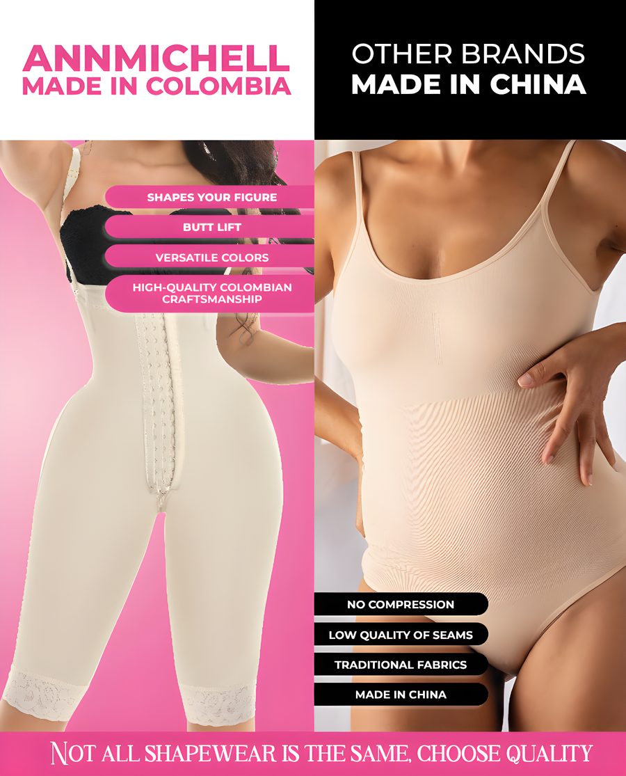 1378 PRESUMIDA – Maximum Compression Colombian Shapewear | Knee-Length Control – view 12