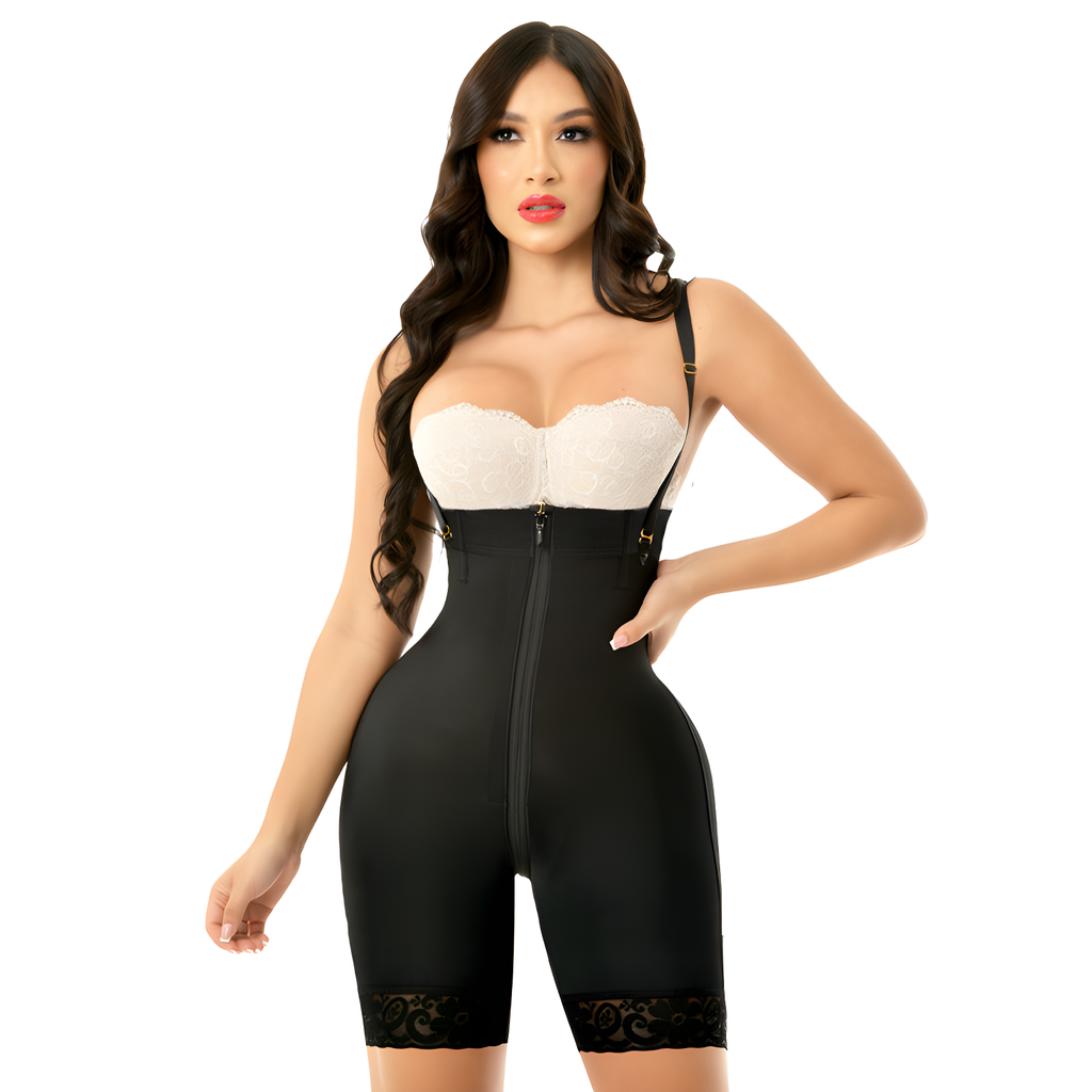 ATREVIDA 1331 – Invisible Half-Leg Strapless Faja | Instant Butt Lift Colombian Stage 3 Compression