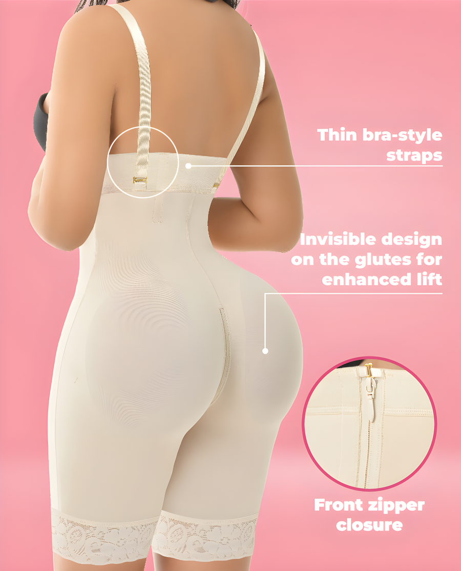ATREVIDA 1331 – Invisible Half-Leg Strapless Faja | Instant Butt Lift Colombian Stage 3 Compression – view 9
