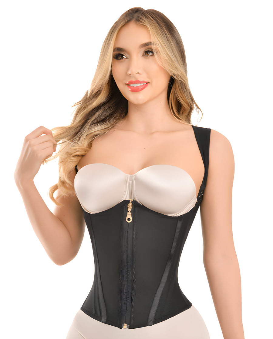 1008 Ultra Extreme Stage 5 Vest Waist Trainer – 2-in-1 Shapewear by Ann Michell 15 Steel Bones