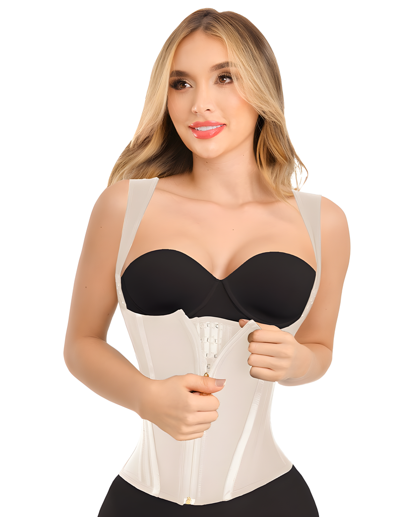Ultra Extreme Stage 5 Vest Waist Trainer – 2-in-1 Shapewear by Ann Michell 15 Steel Bones – view 3