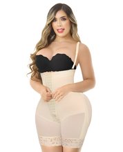 Load image into Gallery viewer, Adel stage 4 figure with bbl colombian faja half leg &amp; perfect curves no bra Bootylove ™ – view 2