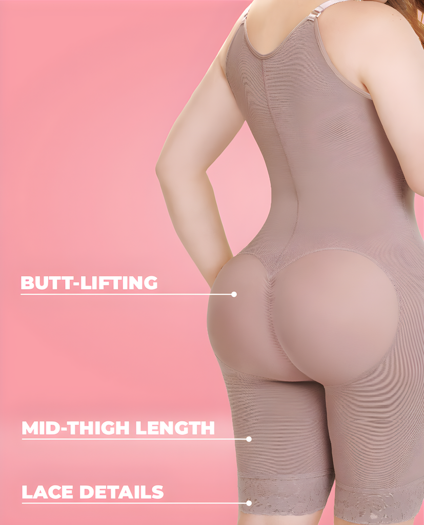 Jana high back thigh-length side zipper faja – view 3
