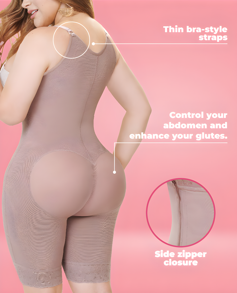 Jana high back thigh-length side zipper faja – view 4