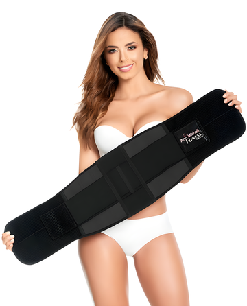 4025 Black Latex Fitness Belt