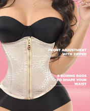Load image into Gallery viewer, Stage 2 Colombian Afrodita Waist Trainer – 9 Steel Bones High Compression Shapewear Mouline Rouge