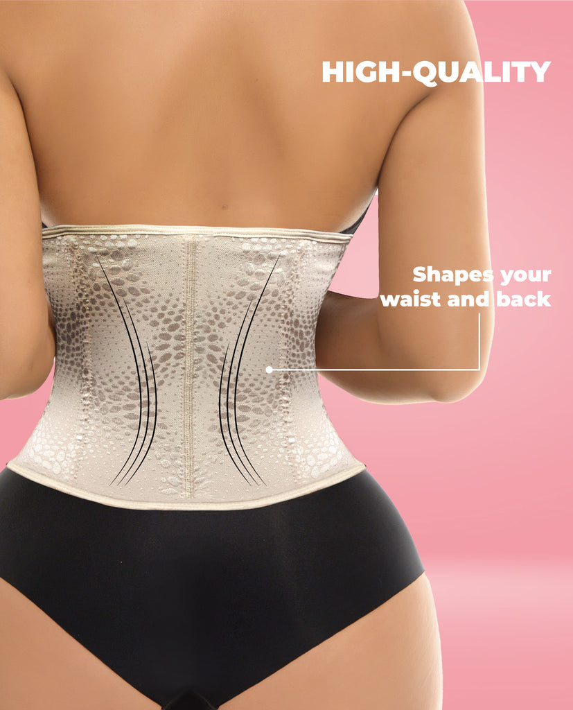 Stage 2 Colombian Afrodita Waist Trainer – 9 Steel Bones High Compression Shapewear Mouline Rouge