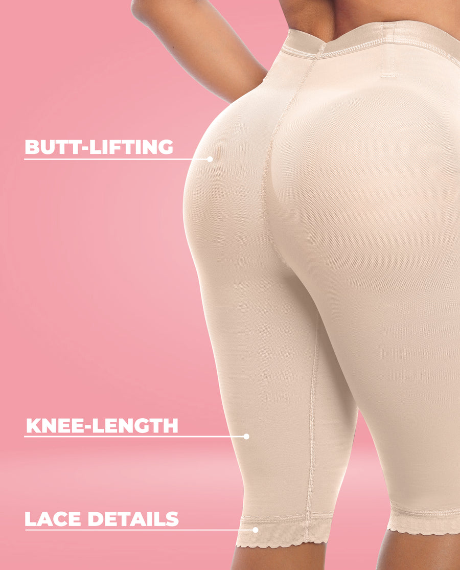 Ref. 1128 BootyBoom Capri Shaping Shorts for Women – Glute Enhancing Shapewear
