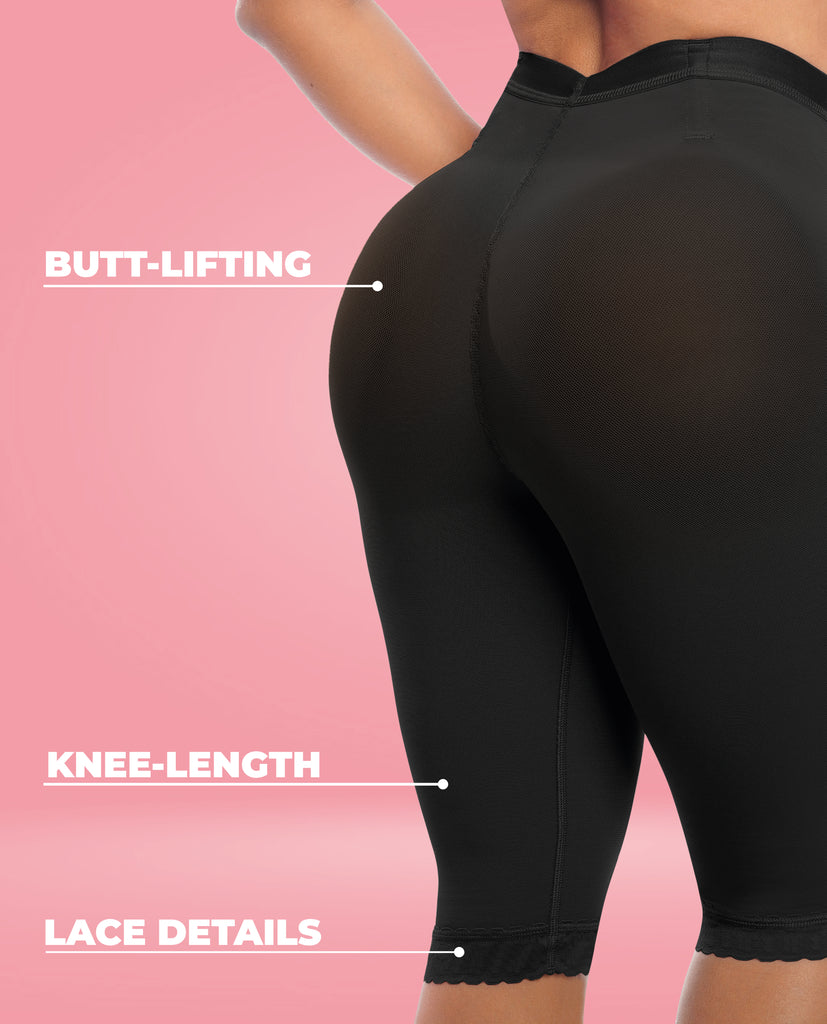 Ref. 1128 BootyBoom Capri Shaping Shorts for Women – Glute Enhancing Shapewear