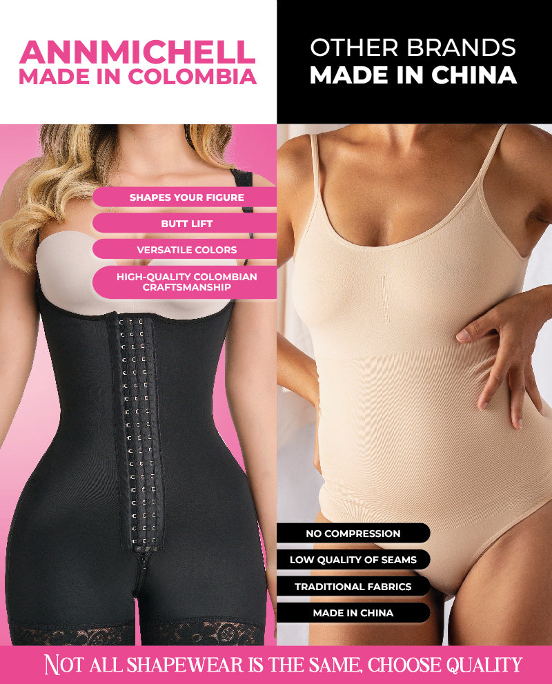 Lujosa Invisible Full back coverage Faja With hooks Short leg Colombian Stage 3