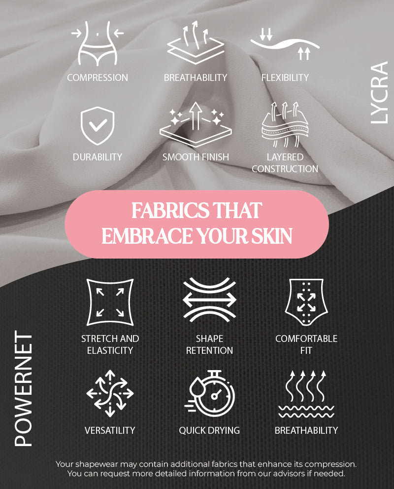 Guapa Invisible Full back coverage Faja With hooks Half leg Colombian Stage 3