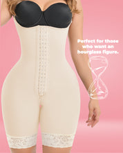 Load image into Gallery viewer, Guapa Invisible Full back coverage Faja With hooks Half leg Colombian Stage 3