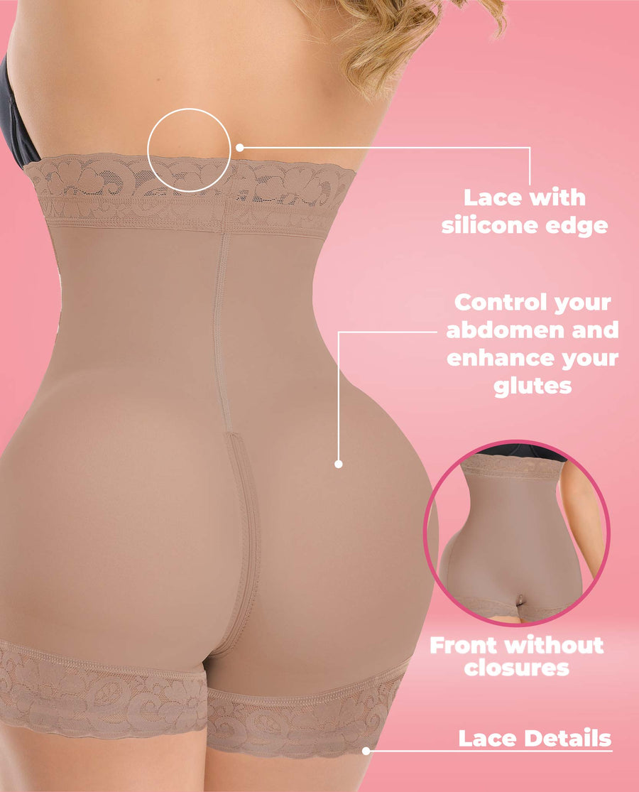 Annmichell Sublime 1385  Invisible High waisted shorts Instant butt lift Colombian Stage 3 With stylish lace – view 9