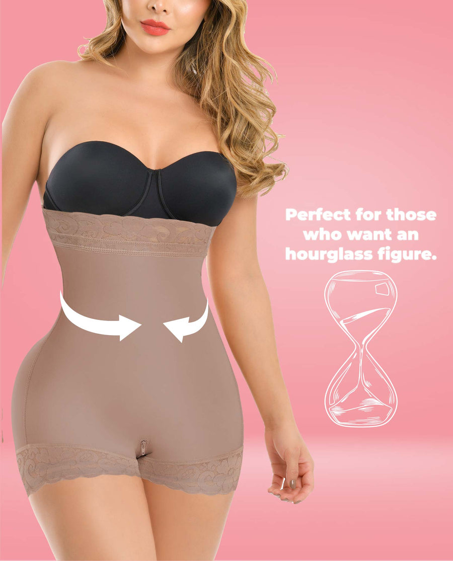 Annmichell Sublime 1385  Invisible High waisted shorts Instant butt lift Colombian Stage 3 With stylish lace – view 7