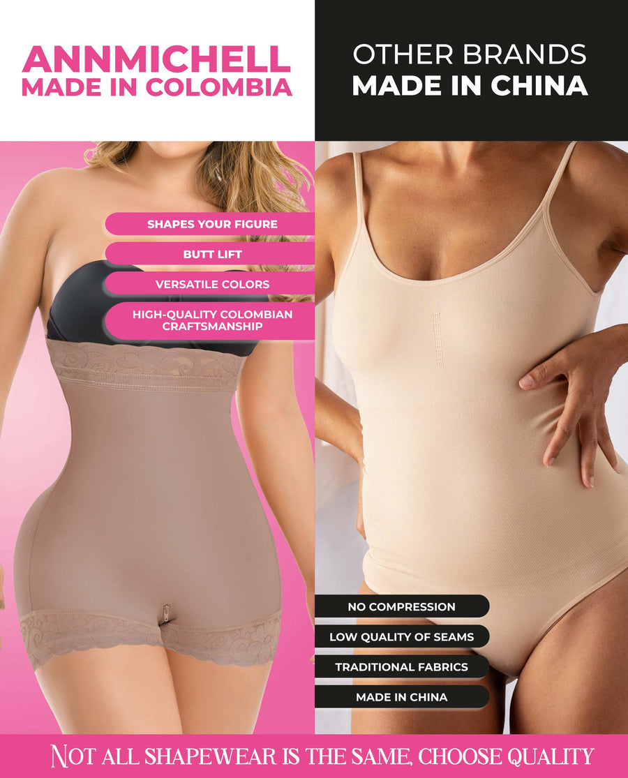 Annmichell Sublime 1385  Invisible High waisted shorts Instant butt lift Colombian Stage 3 With stylish lace – view 11