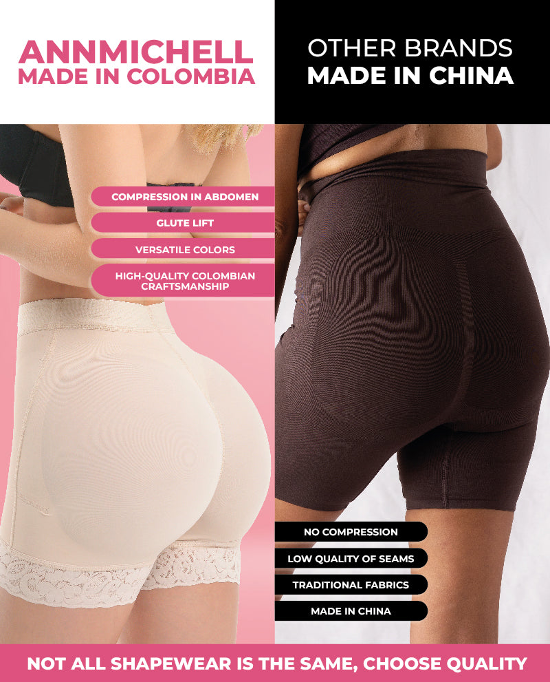 Annmichell Bichota Invisible shorts Instant butt lift high compression faja colombian Stage 4