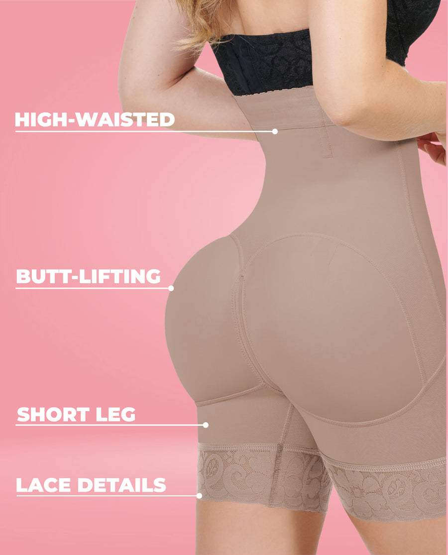 Ann Michell Short Victoria High Waisted Butt Lifter Shorts – Stage 4 Colombian Compression – view 6