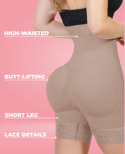 Load image into Gallery viewer, Short Victoria High Waisted Butt Lifter Shorts – Stage 4 Colombian Compression