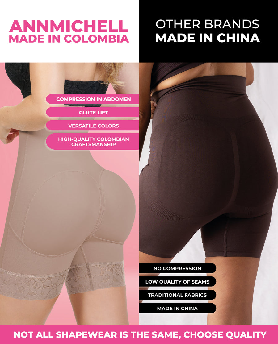 Ann Michell Short Victoria High Waisted Butt Lifter Shorts – Stage 4 Colombian Compression – view 10