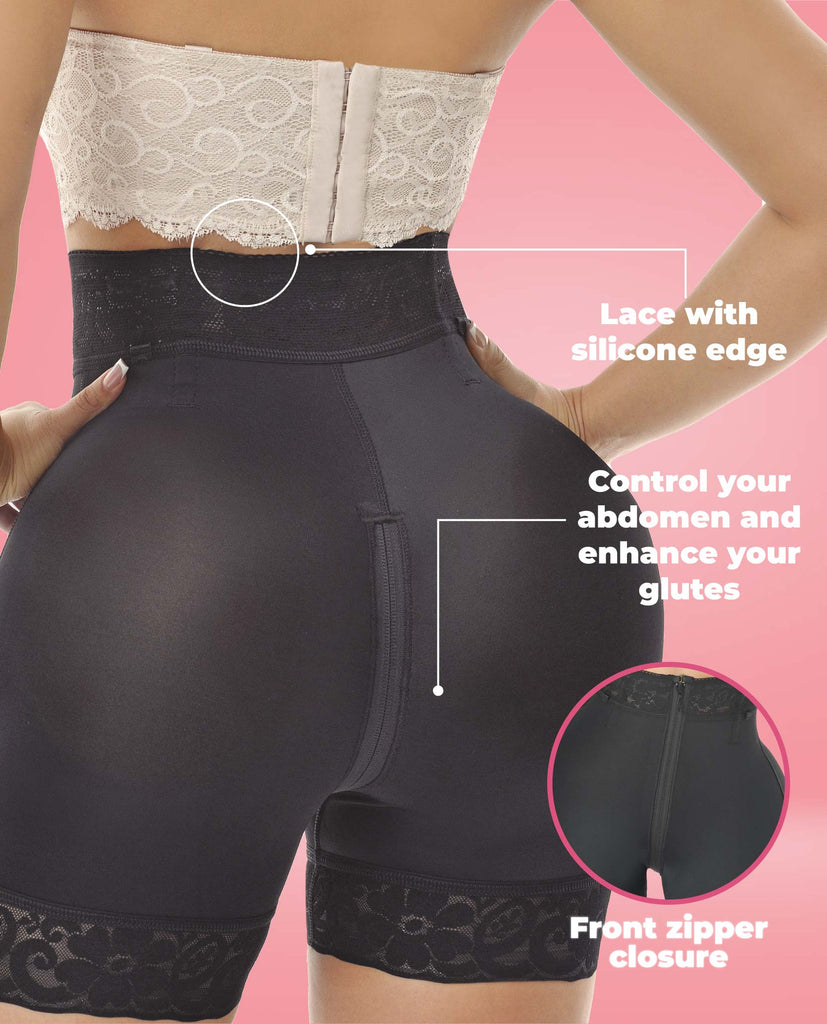 Sofisticada 1520 Invisible Luxury Lace Mid-Waist short with zipper Faja Colombian stage 3
