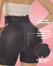 Load image into Gallery viewer, Sofisticada 1520 Invisible Luxury Lace Mid-Waist short with zipper Faja Colombian stage 3