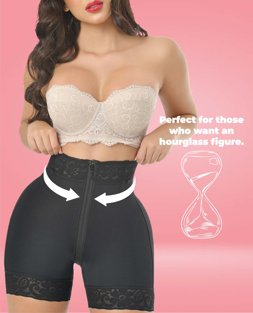 Sofisticada 1520 Invisible Luxury Lace Mid-Waist short with zipper Faja Colombian stage 3