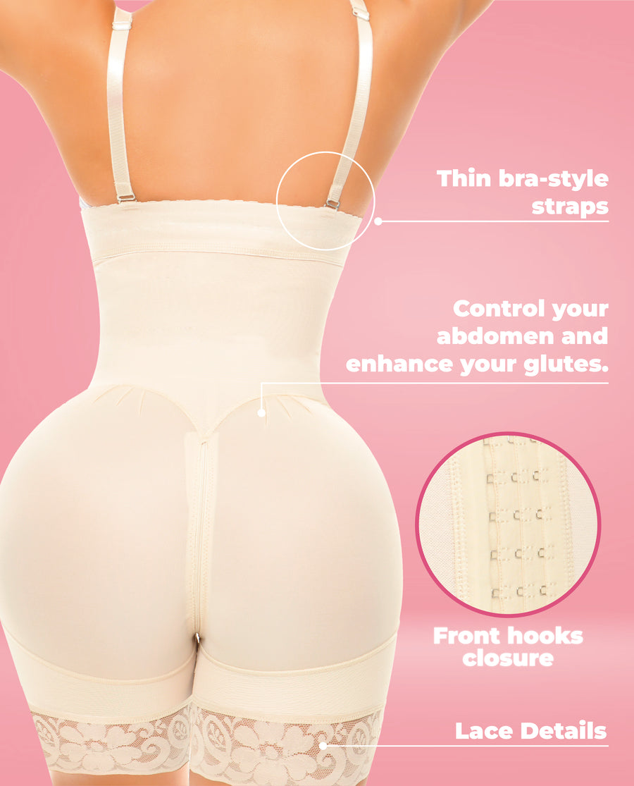 Ann Michell Bootylicious line for enhanced buttocks and ultra waist with two sizes larger in the hips. Short Leg-1570 – view 6