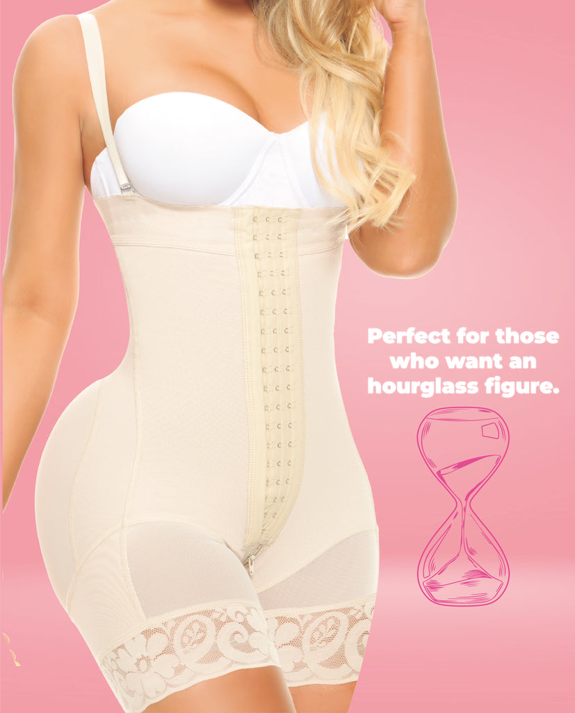 Bootylicious line for enhanced buttocks and ultra waist with two sizes larger in the hips. Short Leg-1570