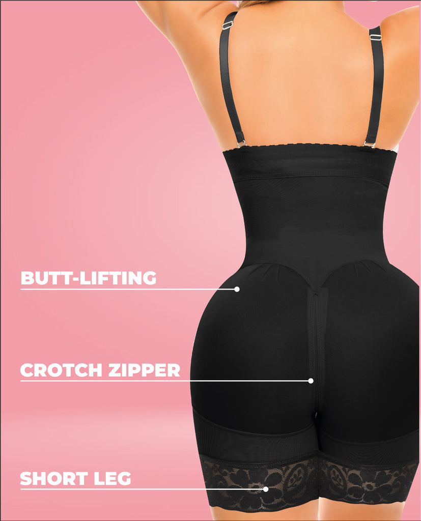 Bootylicious line for enhanced buttocks and ultra waist with two sizes larger in the hips. Short Leg-1570
