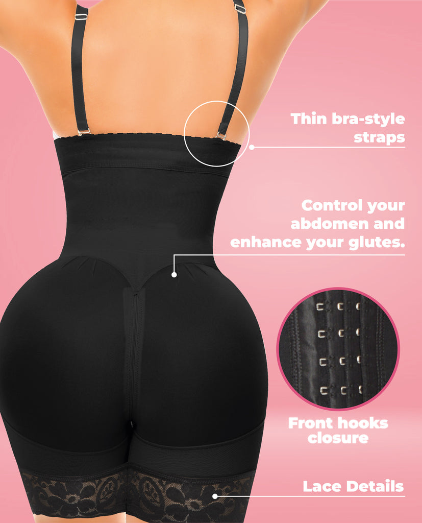 Bootylicious line for enhanced buttocks and ultra waist with two sizes larger in the hips. Short Leg-1570