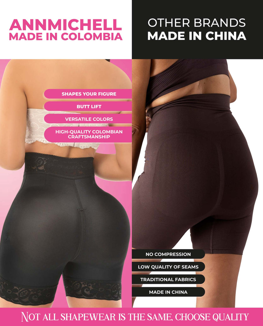 Ann Michell REGIA 1597 – Invisible Luxury Lace Shorts | Stage 5 Colombian Compression with 3-Row Hooks & Instant Butt Lift – view 8
