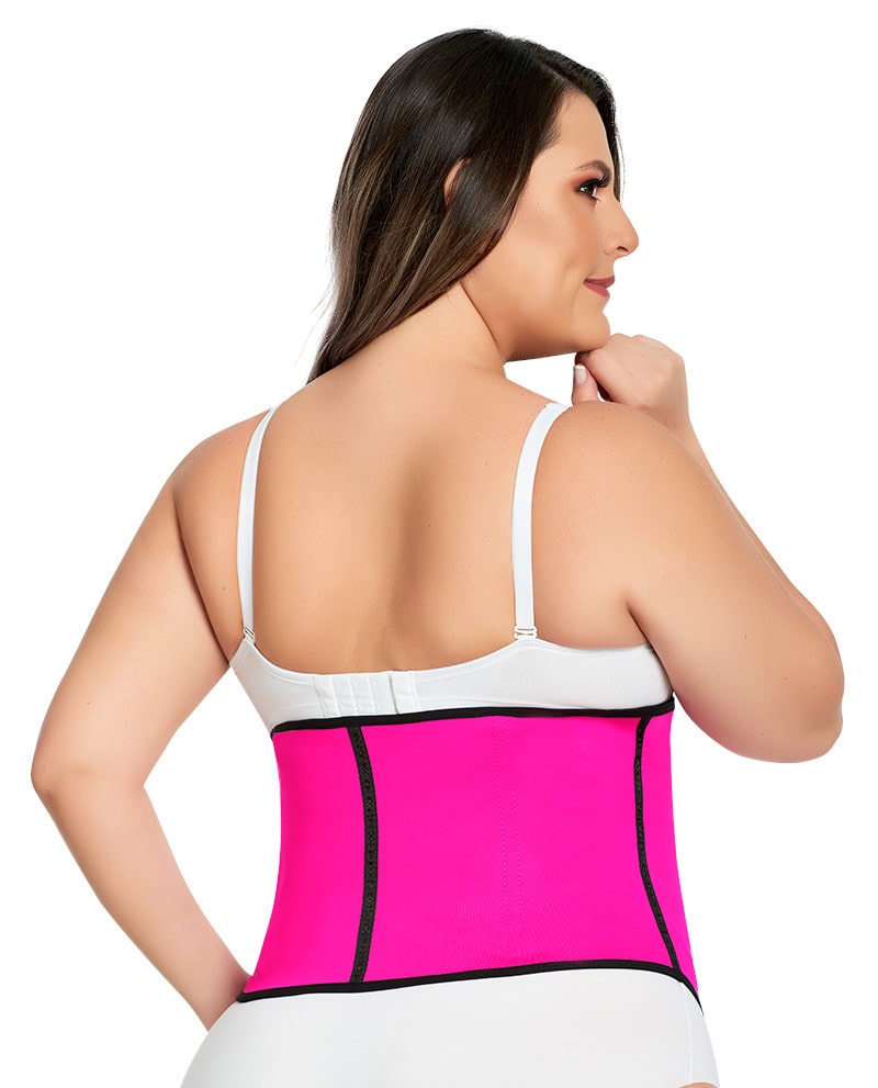 Sport Girdle Short Torso 2 hooks Fuchsia – view 2