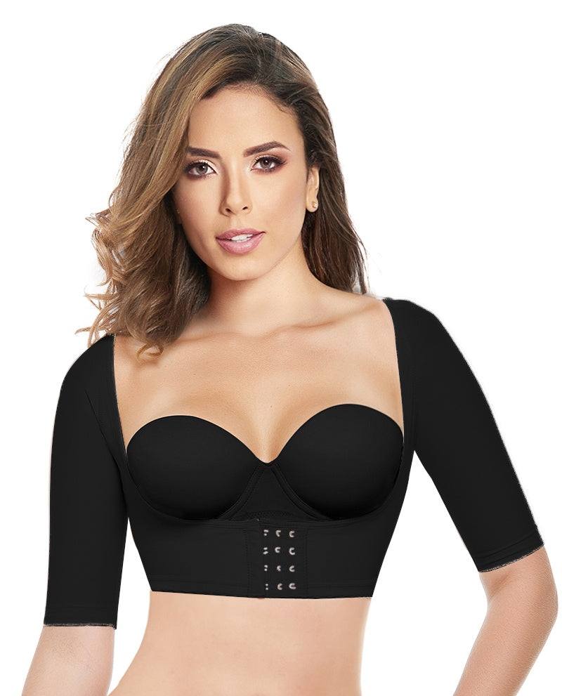 3000 - Lupita Stage 4 Ann Michell Colombian Arm Compression Garment – Long Sleeve Posture Support Shapewear – view 3