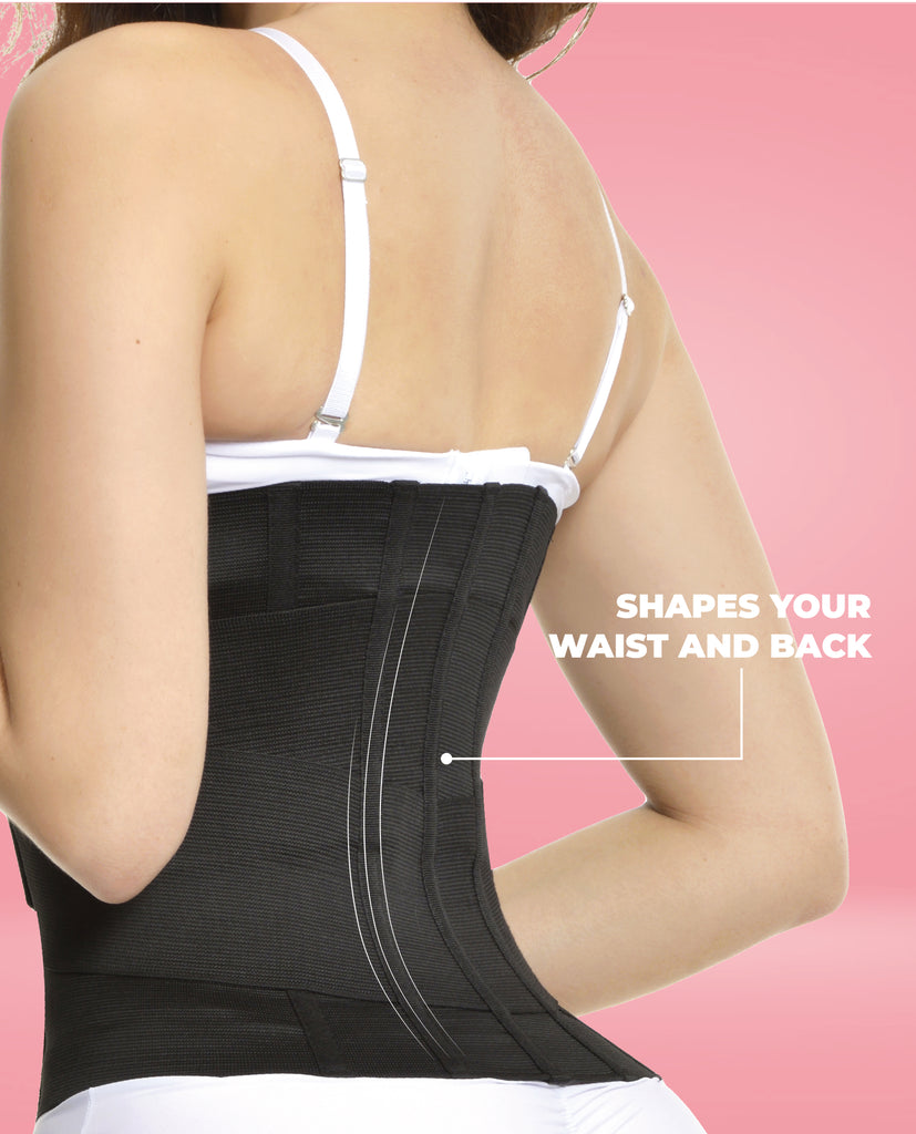 Hourglass waistband Stage 4 Colombian Fitness Belt – 5 Steel Bones High-Compression Gym Support