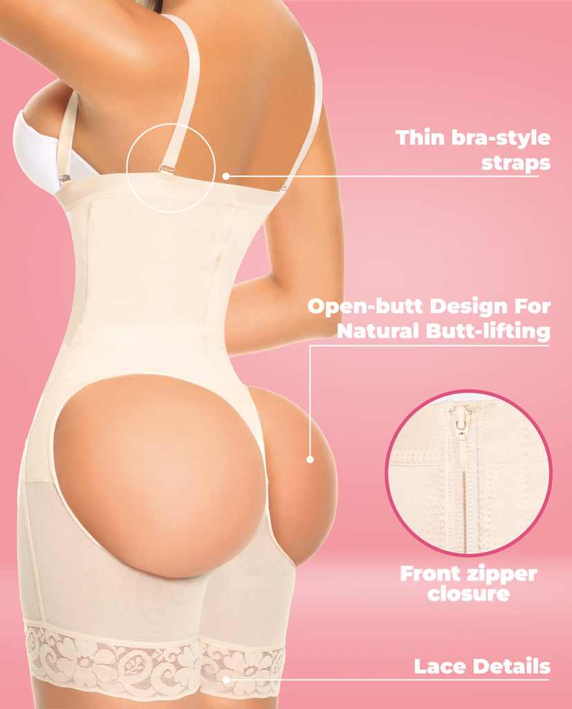 Anny Strapless full zipper glute holes for BBL recovery Stage 4 faja  - 5046