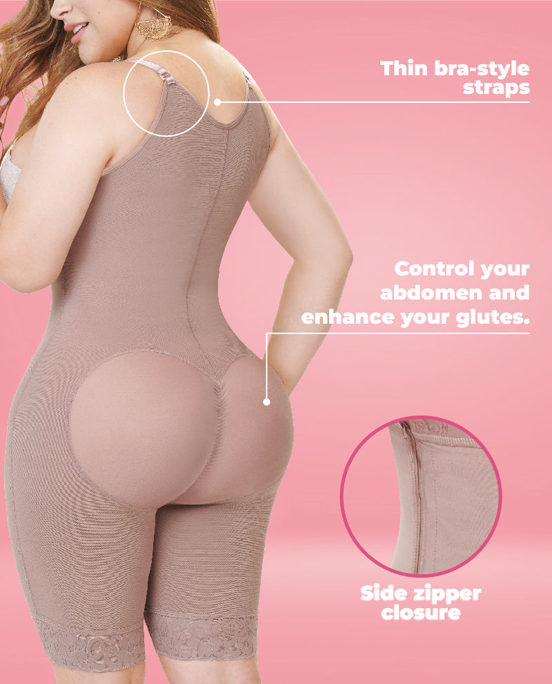 Jana high back thigh-length side zipper faja