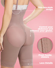 Load image into Gallery viewer, Vanessa mid-thigh Strapless body shaper with crotch zipper