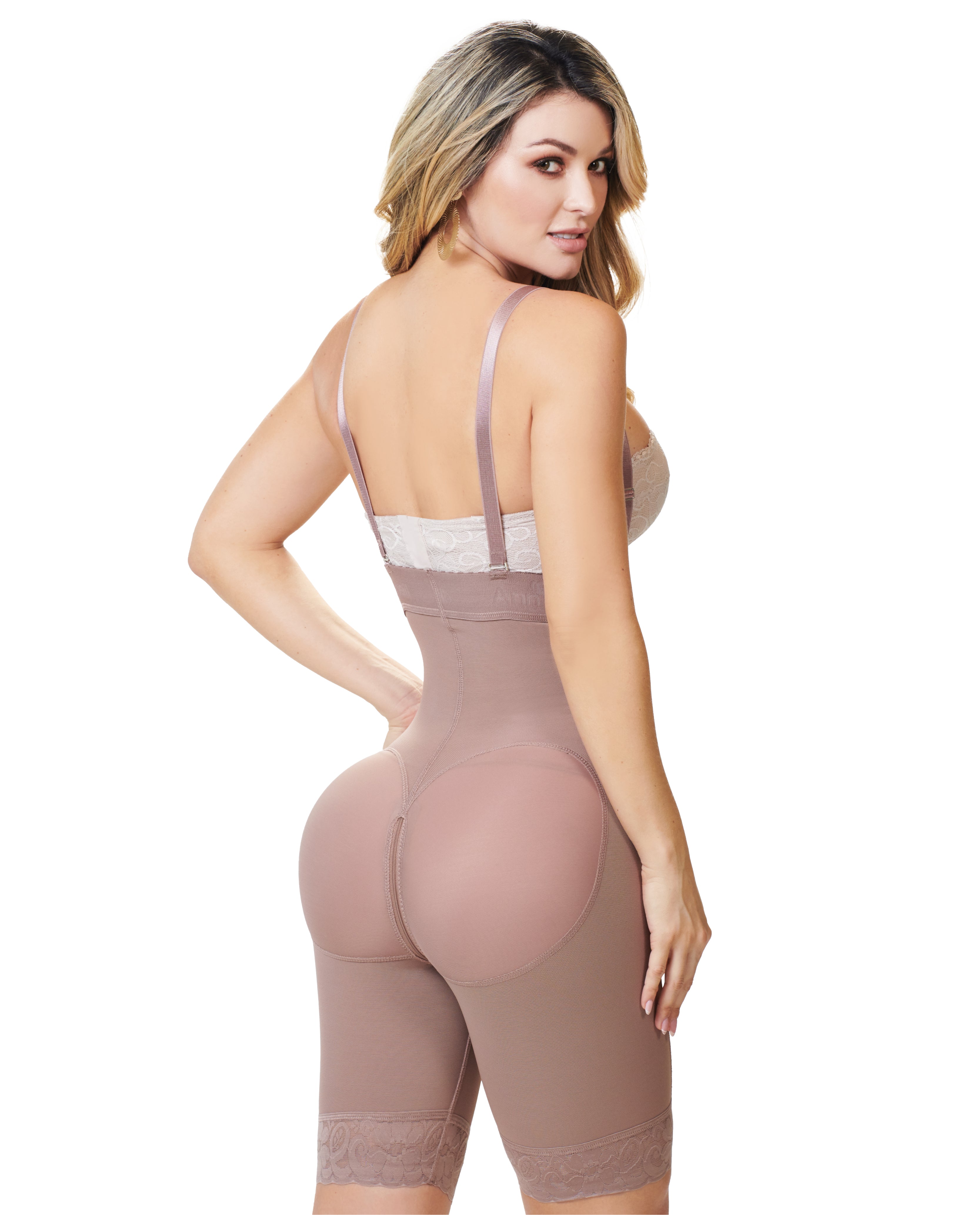 6152 Vanessa Strapless Mid-Thigh Faja | Full-Body Shaper