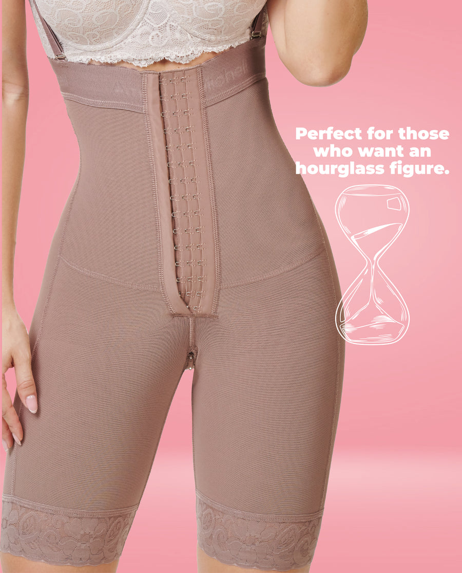 6152 Vanessa Strapless Mid-Thigh Faja | Full-Body Shaper
