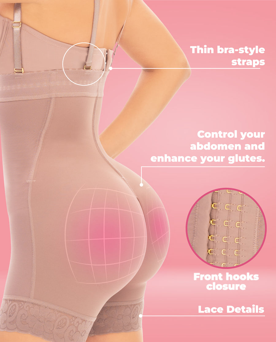 8203 Stage 5 Strapless Colombian Faja – High Compression Postpartum & Post Surgery Shapewear – view 4