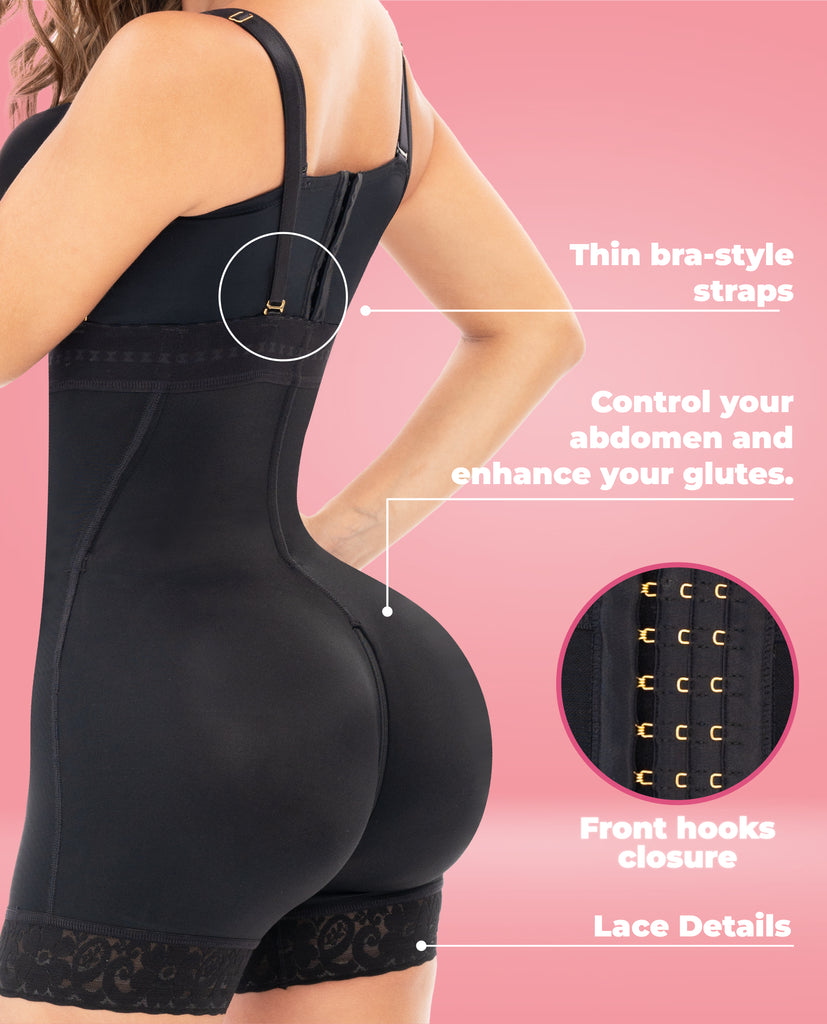 8203 Stage 5 Strapless Colombian Faja – High Compression Postpartum & Post Surgery Shapewear
