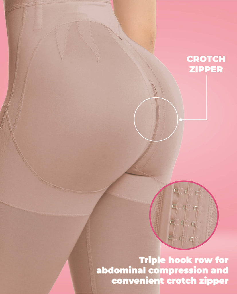 Ann Michell Abril Stage 4 Long-Leg Short with Hooks BootyLove Shapewear – REF 9154  Bootylove ™