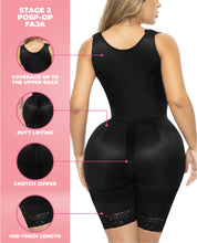 Load image into Gallery viewer, Heidy Stage 2 BBL recovery &amp; tummy tuck recovery colombian Faja Post-Op No Bra Half leg  Bootylove ™