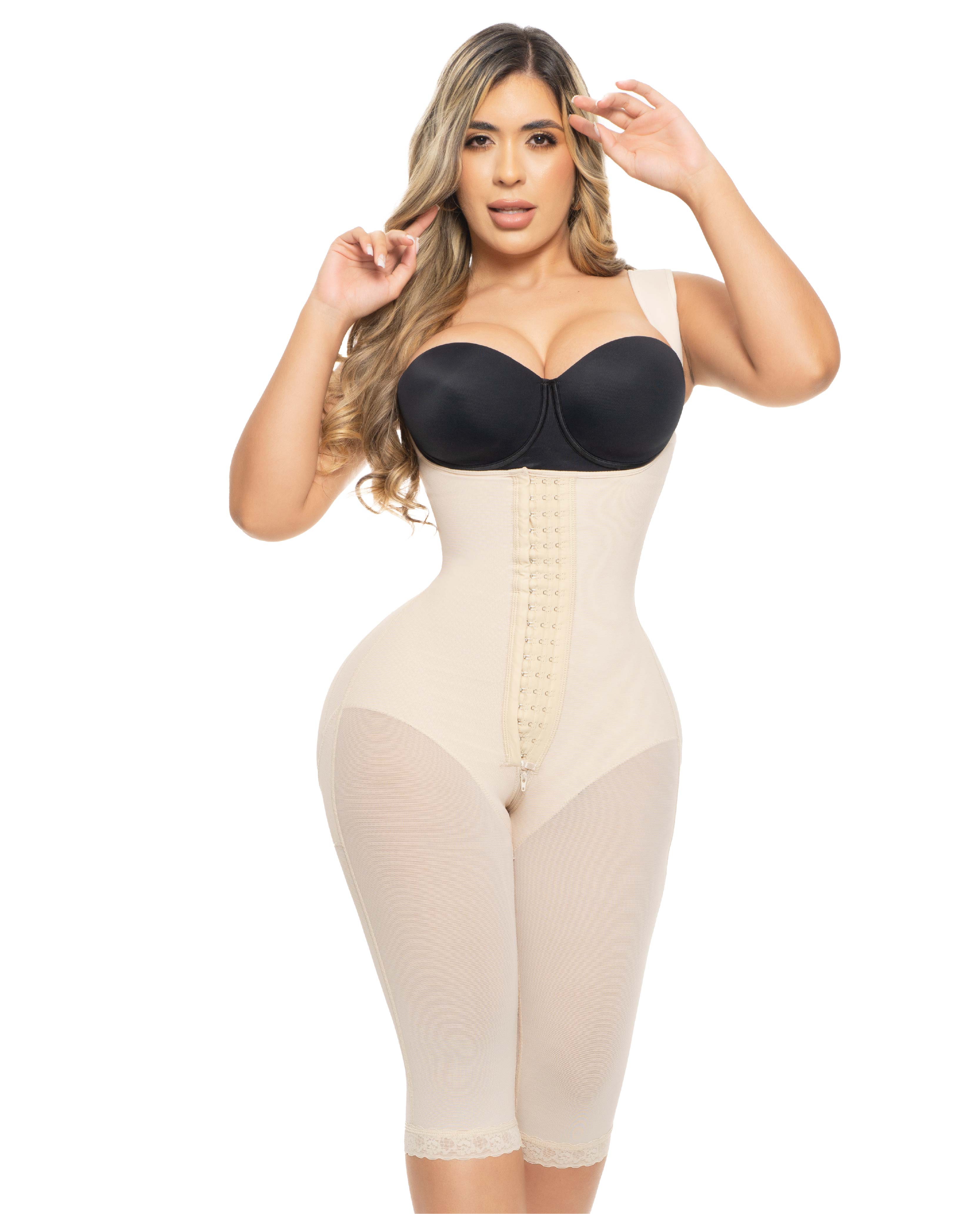 9551 Selena stage 4 faja colombian post surgery recovery long leg no bra Bootylove ™
