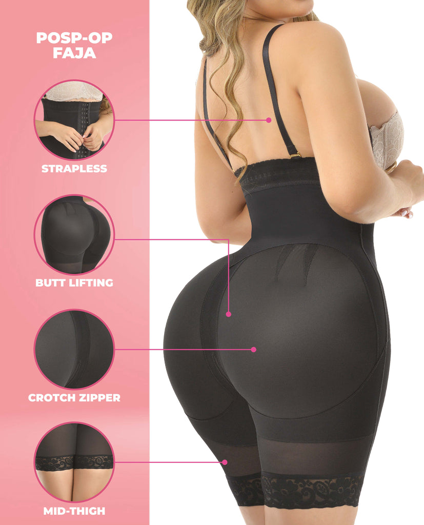 Adel stage 4 figure with bbl colombian faja half leg & perfect curves no bra Bootylove ™